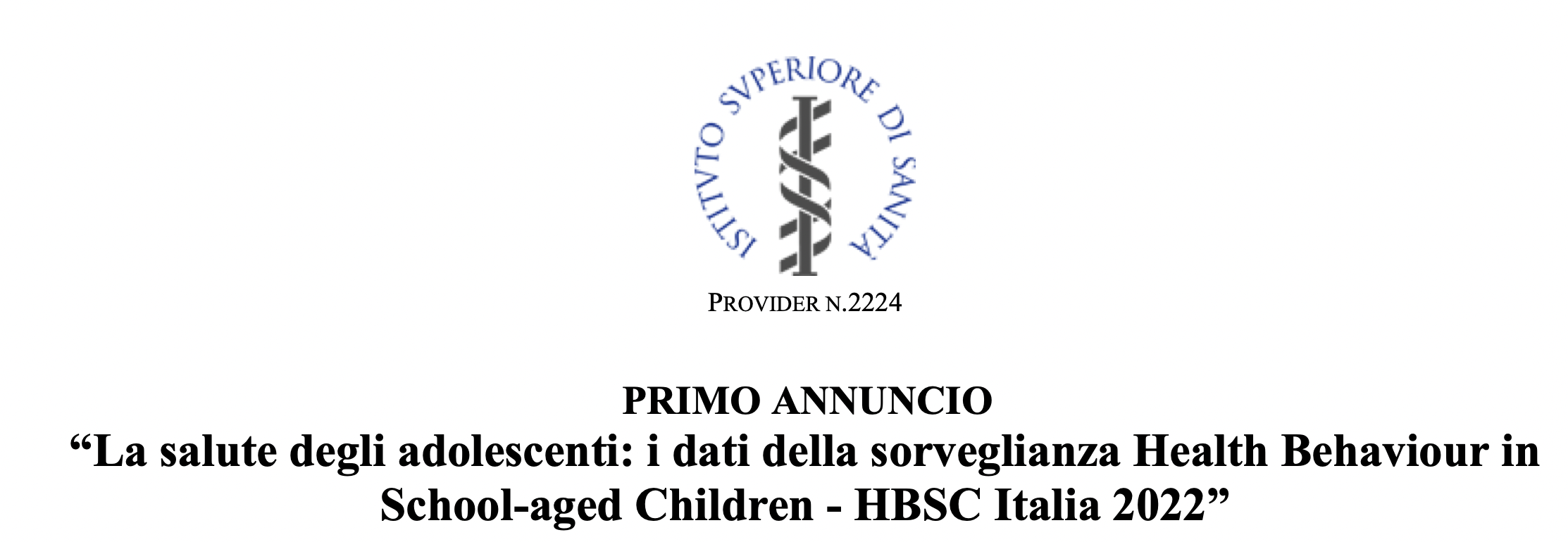La salute degli adolescenti: i dati della sorveglianza Health Behaviour in School-aged Children - HBSC Italia 2022